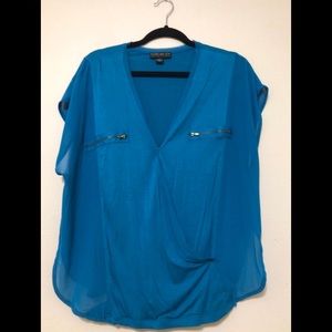 Aqua blouse